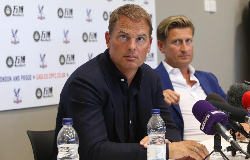  Frank de Boer is yet to make his first summer signing since taking over at Crystal Palace