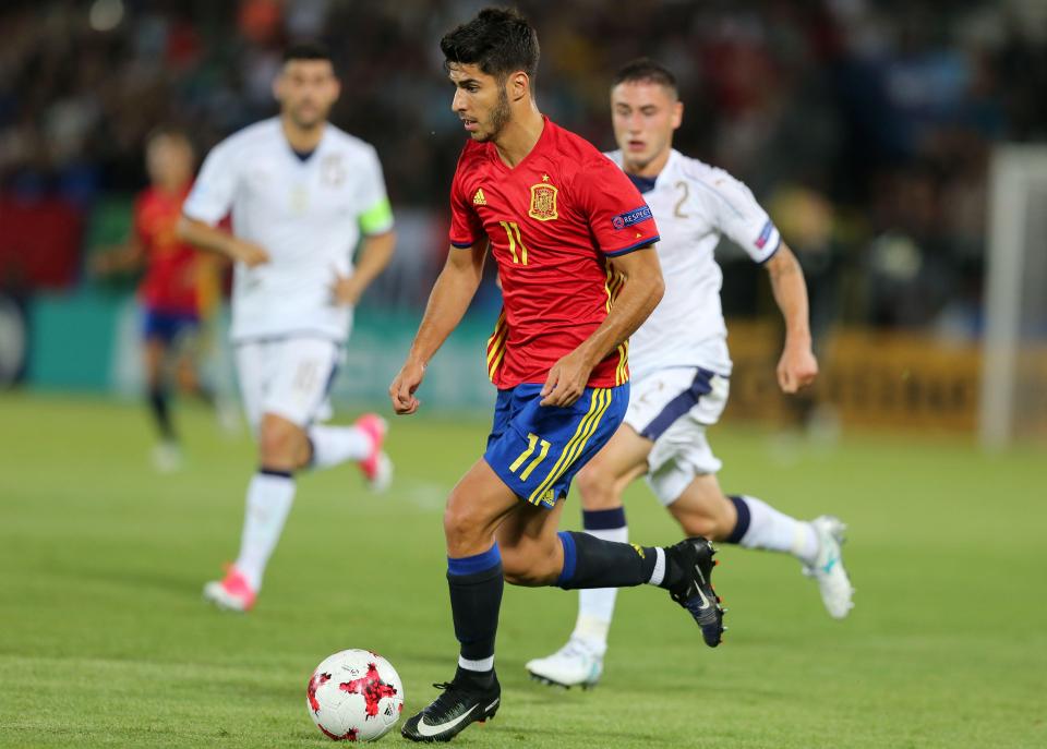  Marco Asensio has earned three full international caps for Spain already