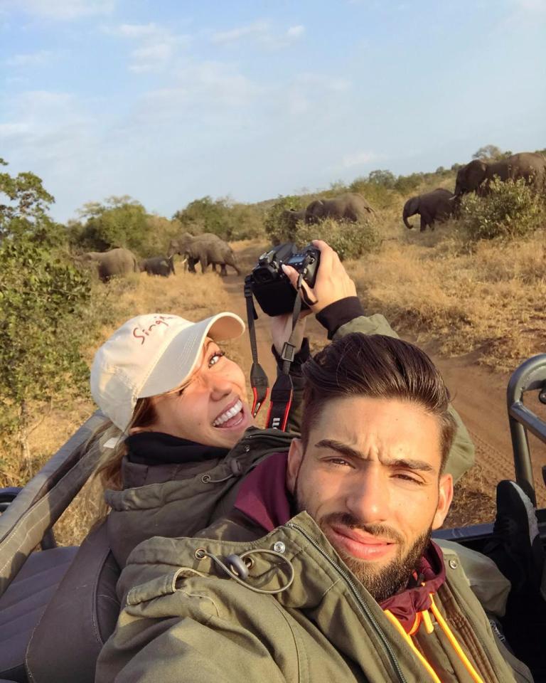  Yannick Carrasco on holiday with his wife Noemie Happart