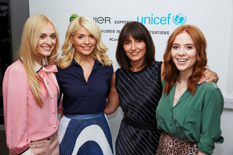 Davina (second from right) is a Garnier Ambassador with Fern Cotton, Holly Willoughby and Angela Scanlon