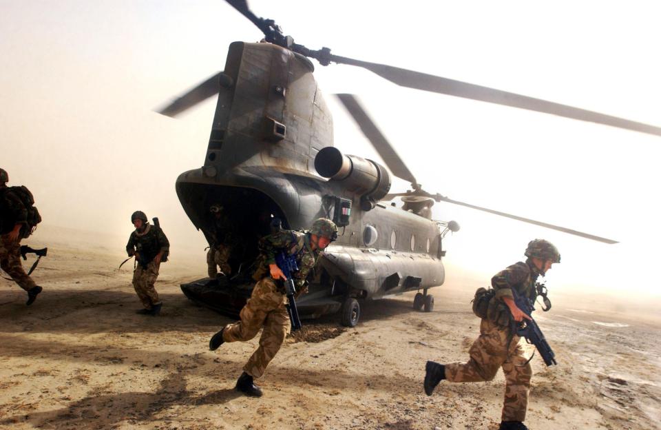  British soldiers in action in Afghanistan in 2002 (File image)