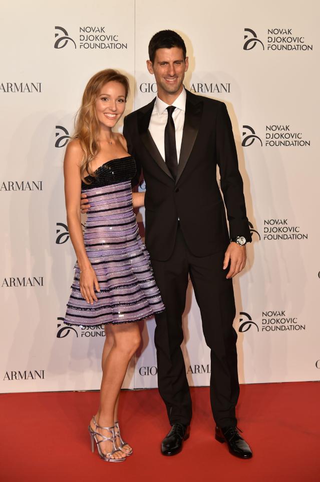  Djokovic and wife Jelena, 31 have been together since 2005