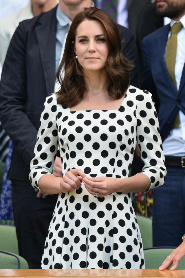  Duchess of Cambridge Kate Middleton attending Wimbledon