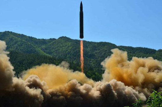  The Hwasong-14 missile was launched hours before July 4 celebrations got underway in America