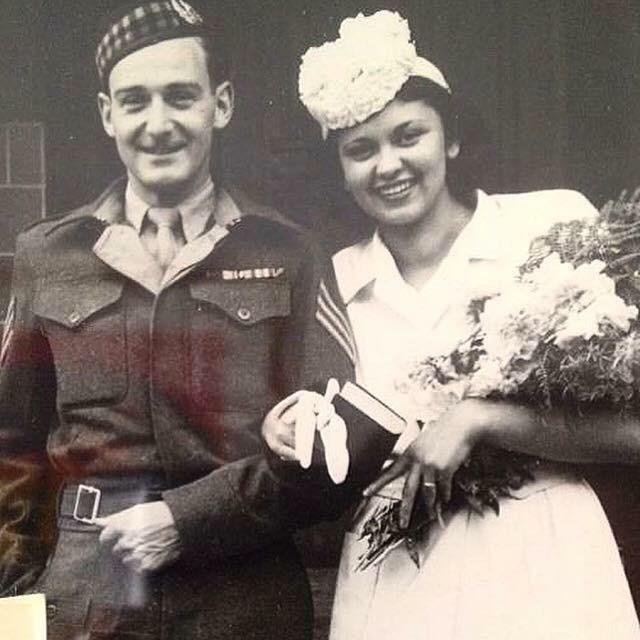  Edith and John were married in 1946 and settled in the UK