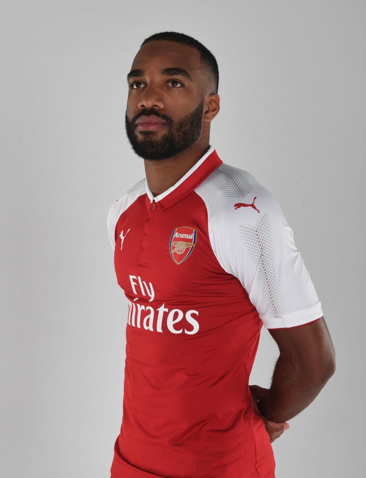 Alexandre Lacazette was unveiled as an Arsenal player for a club record fee last week