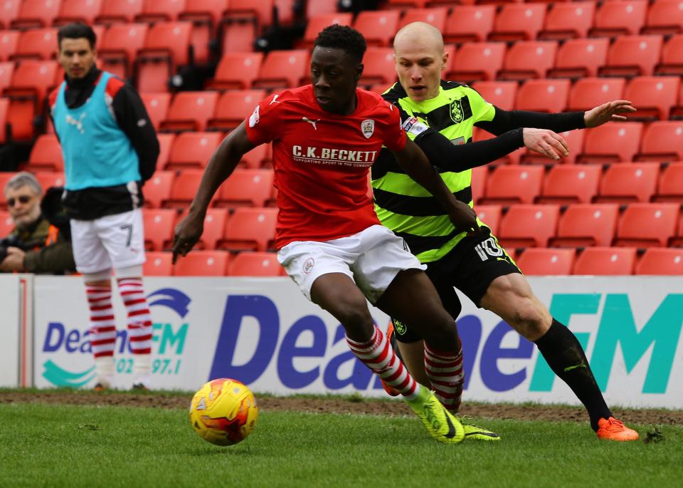  Andy Yiadom, 25, has impressed for Barnsley in the Championship