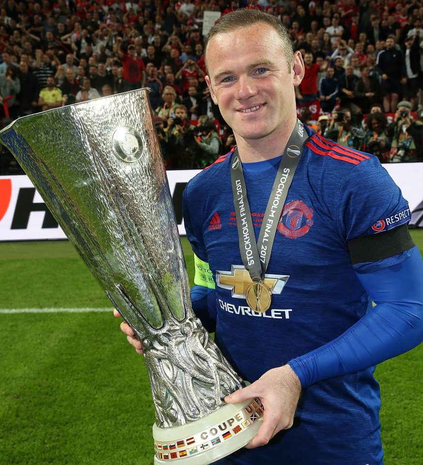  Rooney helped Manchester United win the Europa League last season