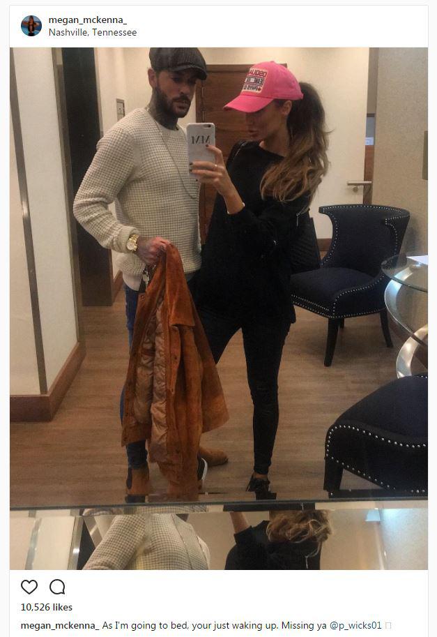  Megan McKenna is missing boyfriend Pete Wicks as she continues to film her new reality show "There's Something About Megan" in Nashville