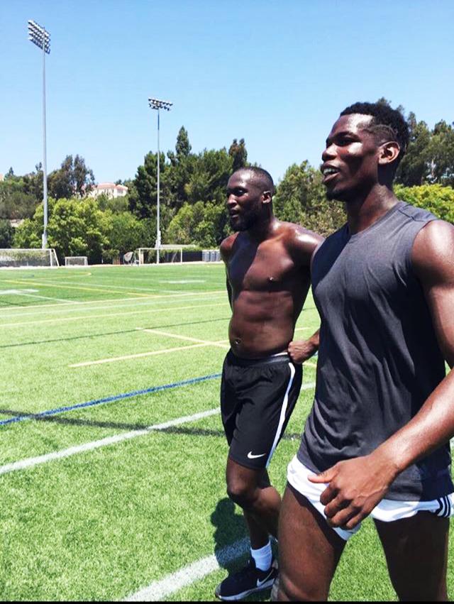  Pogba and Lukaku have been staying in shape on their summer break