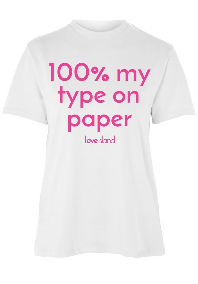  What's your type 'on paper'? This Tee would be perfect for Islander Amber