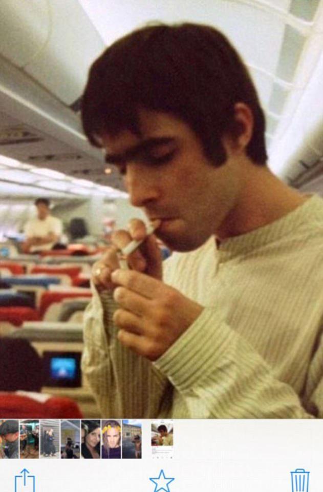  Liam Gallagher shared this snap - which showed he had a picture of Dom Lever in his camera roll