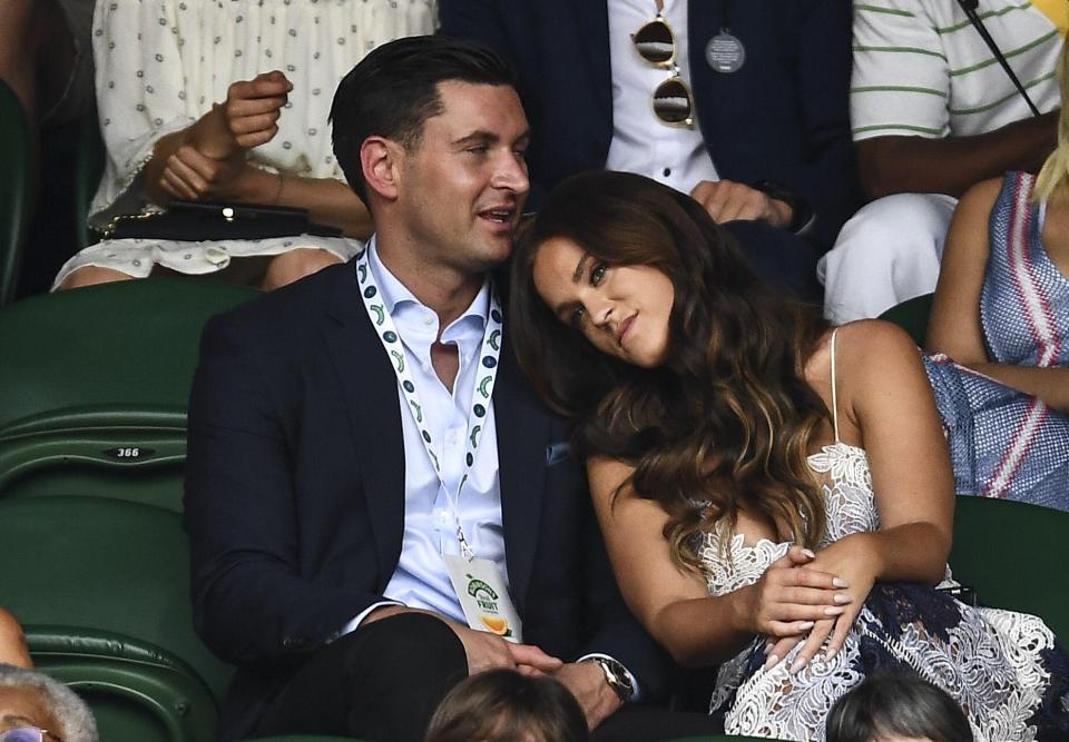  Vicky Pattison and John Noble were only interested in one thing at Wimbledon...and it wasn't the tennis