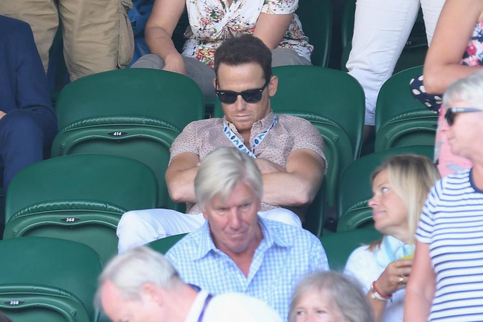  Joe Swash caught forty winks at the tennis today