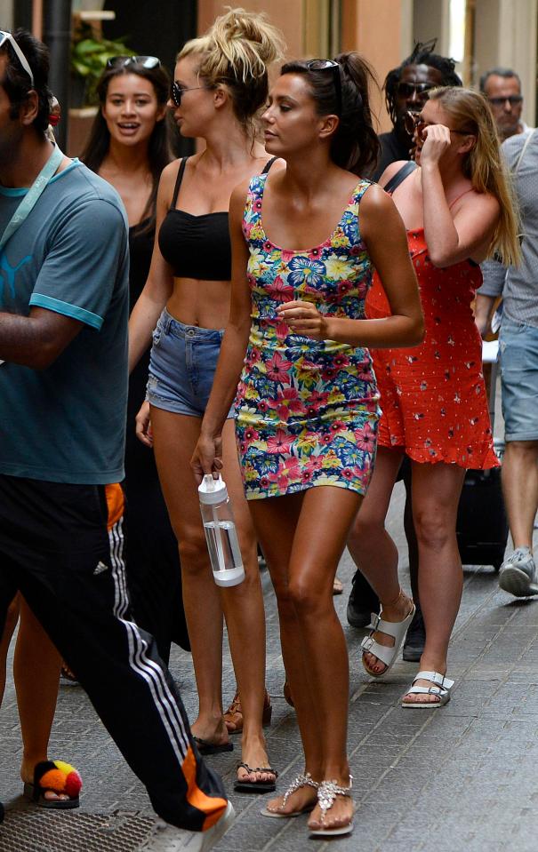  The girls looked happy as they went off for some pampering