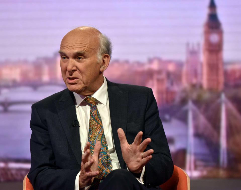  Vince Cable is set to be confirmed as the new party leader next week