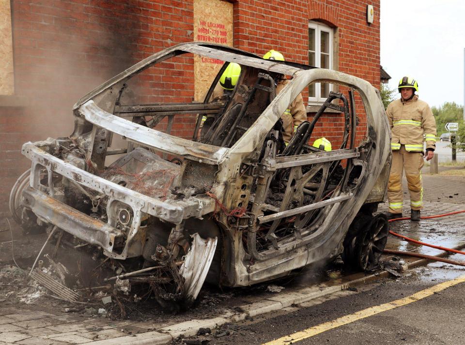  Smart ForTwo was left totally gutted by the blaze