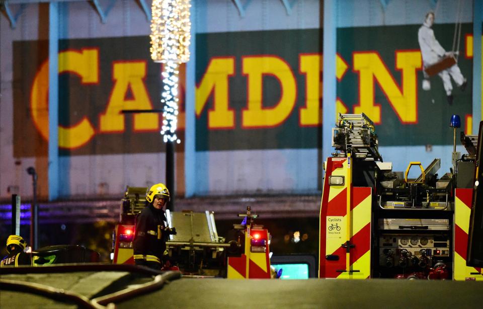  Around 10 fire engines attended the scene in the London tourist hot spot