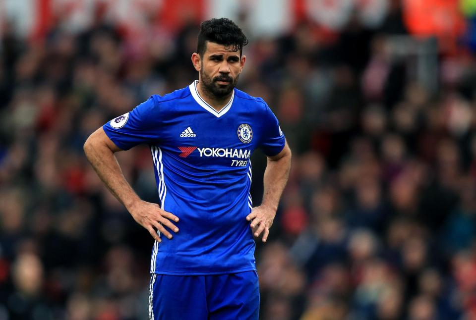  Diego Costa was again absent from training as he seeks a move away from Chelsea