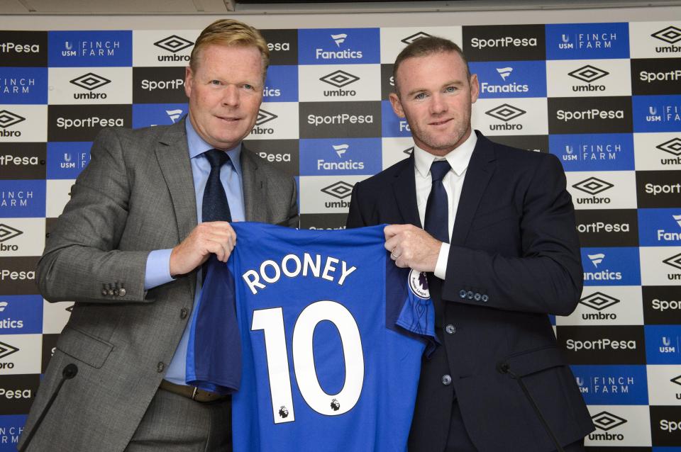  Ronald Koeman made Wayne Rooney his latest signing of the window