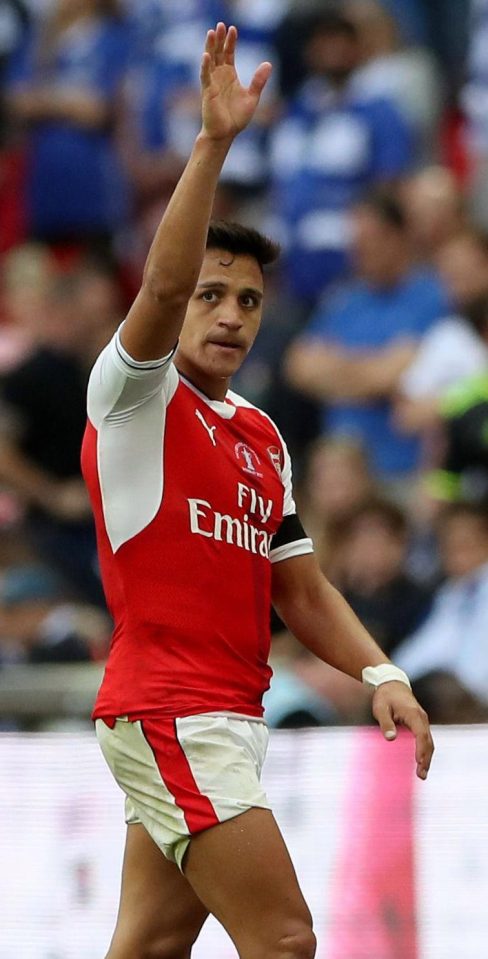  Alexis Sanchez...was he waving goodbye to Arsenal fans?