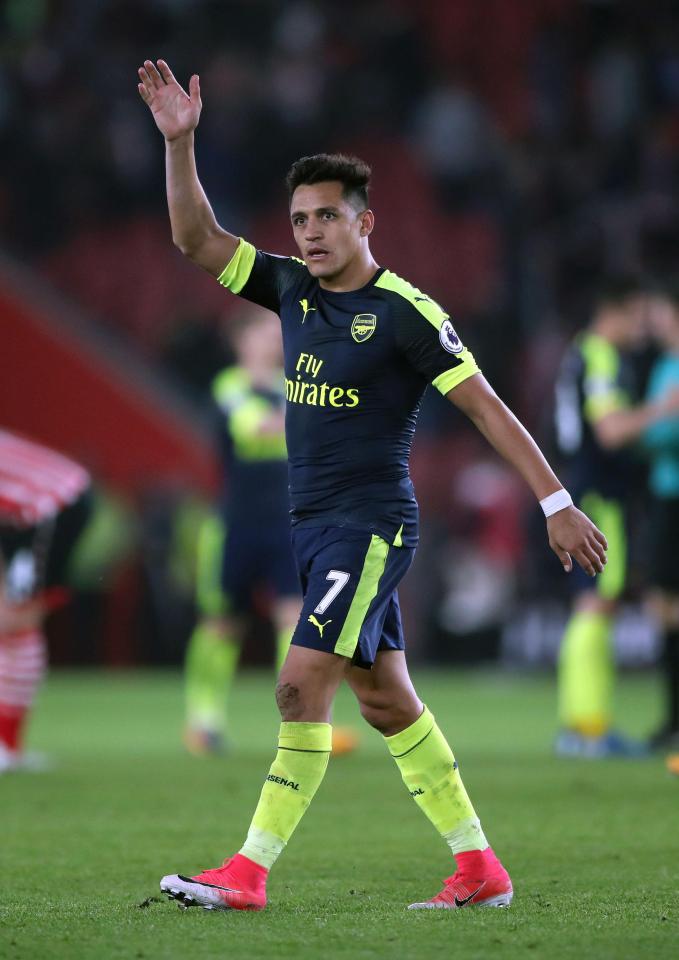  Alexis Sanchez only has a year left on his contract with the Gunners, and could leave this summer