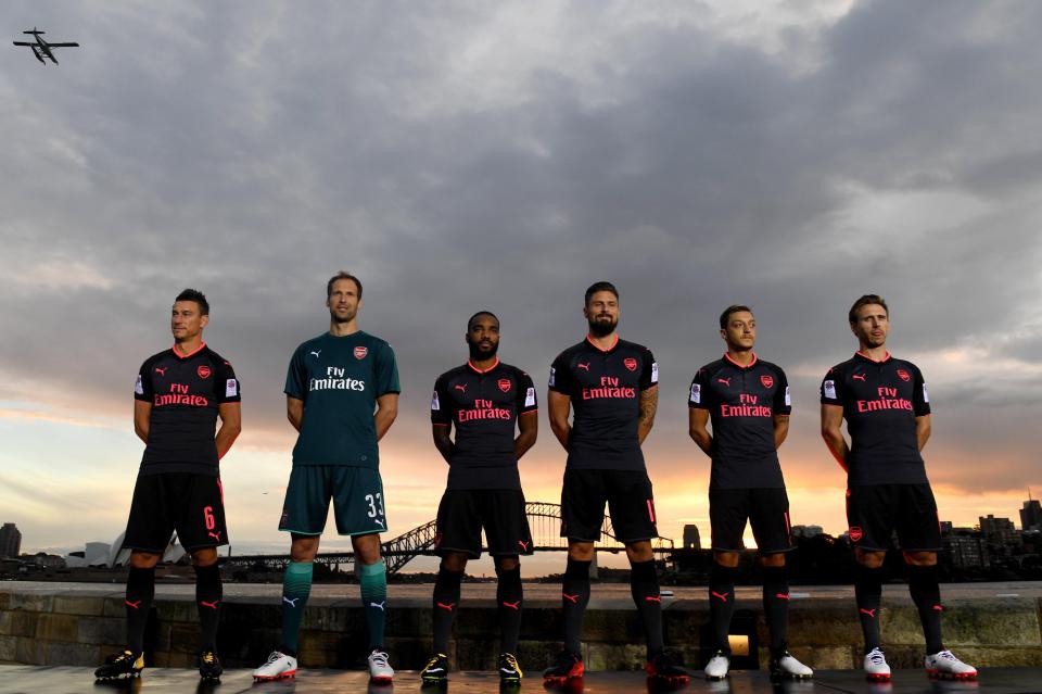  The Gunners squad are currently in Sydney on pre-season tour