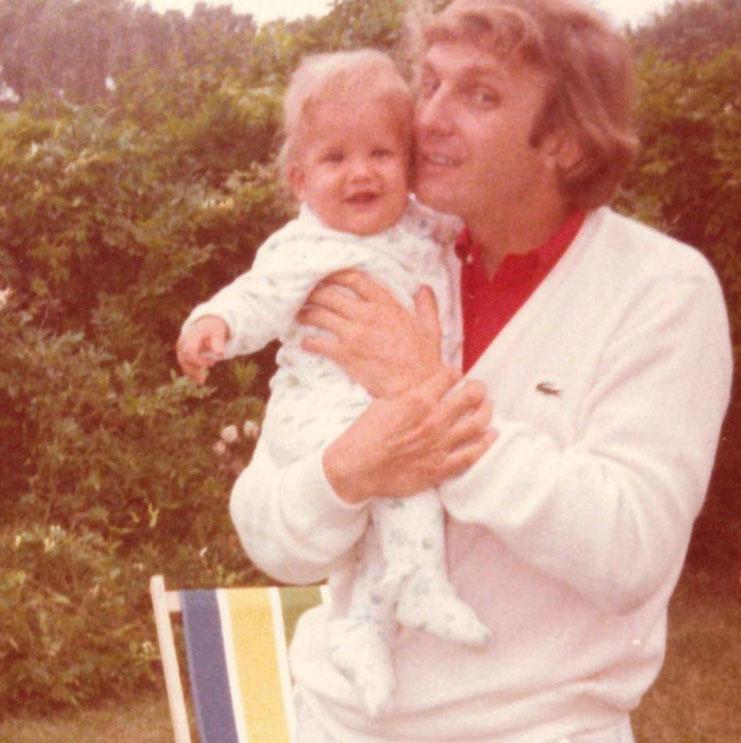  Donald Trump Jr pictured with his dad as a child. He wrote on Instagram: 'A few miles beneath our feet since then but still a great pic'