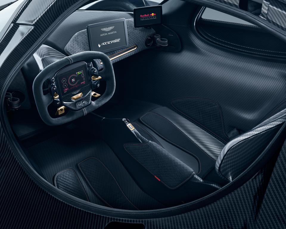  Interior is more race car than road car with stripped back carbon fibre dash