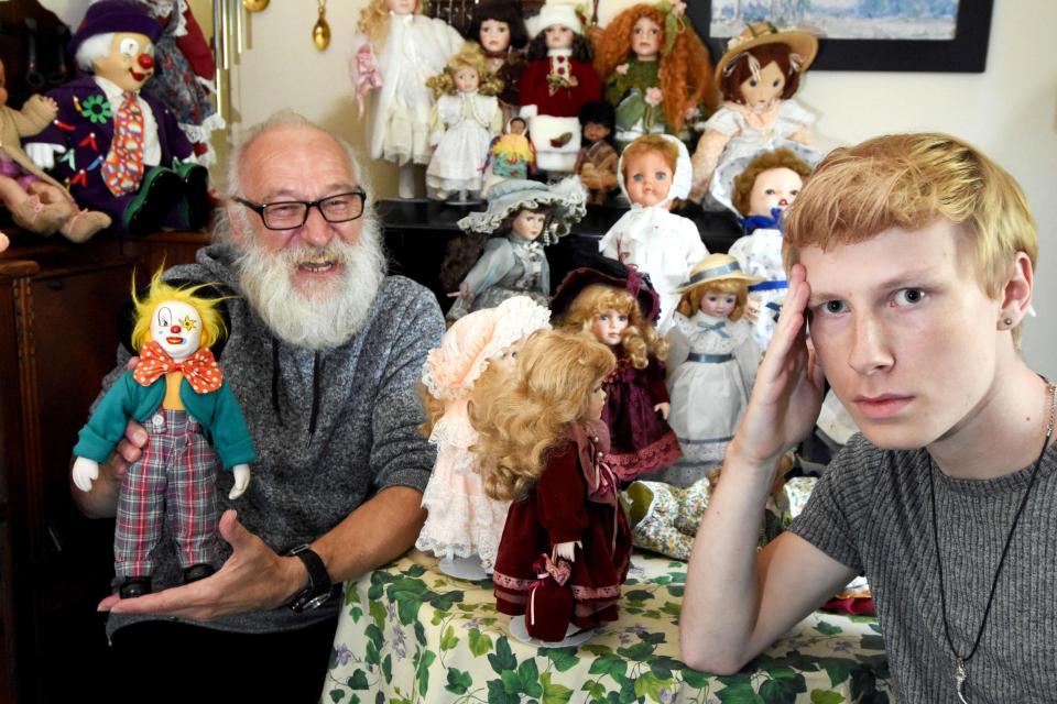  Barry Collingswood’s collection of toys has not been welcomed by his 18-year-old son Josh