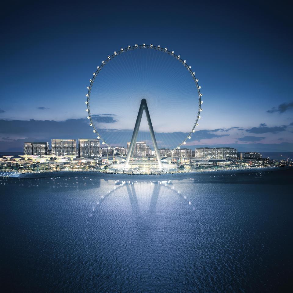  An artist's impression reveals what the wheel will look like when it is completed