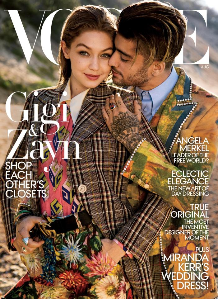  Gigi and Zayn fronted the cover of US Vogue earlier this month