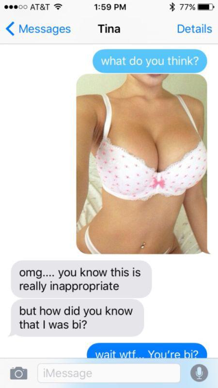  A hilariously inappropriate photo saw a wrong number text turn into a coming out