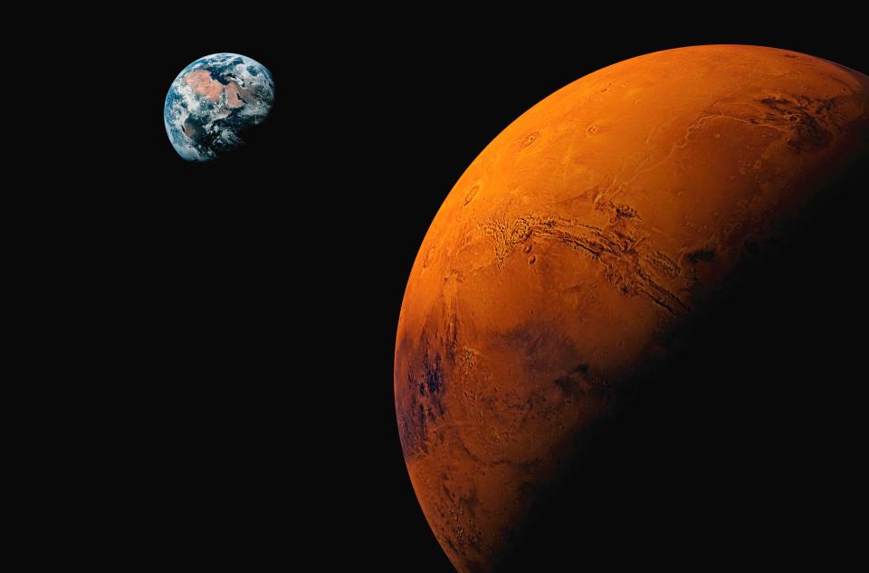  There's a theory that life on Mars may have been forced underground when disaster turned Red Planet into a ‘frigid desert’