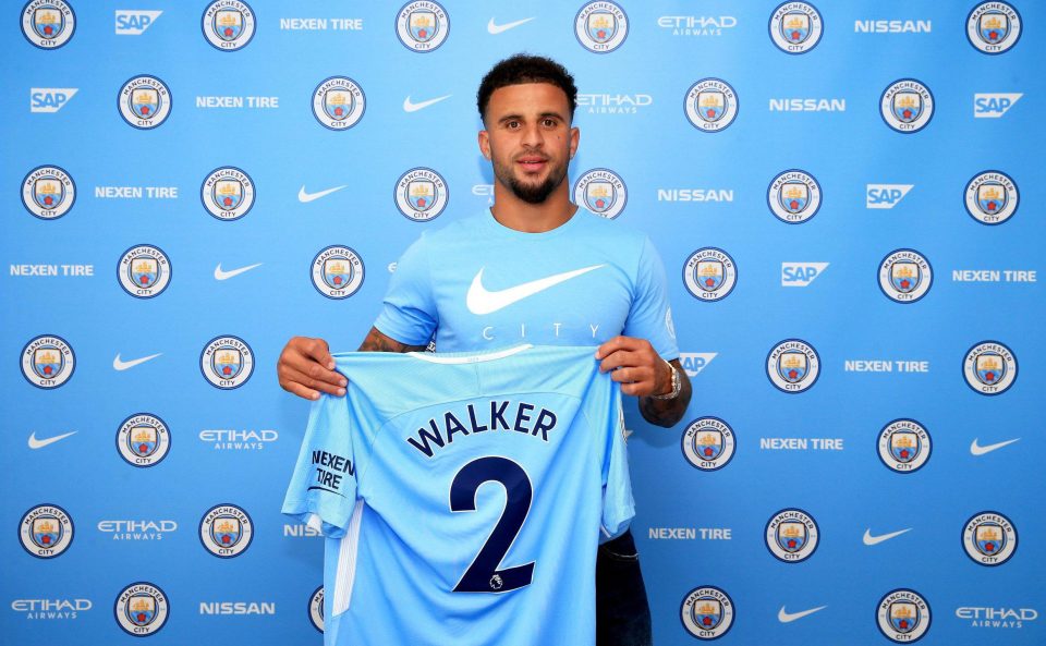  Kyle Walker has joined Man City on a five-year deal for a fee that could reach £50m