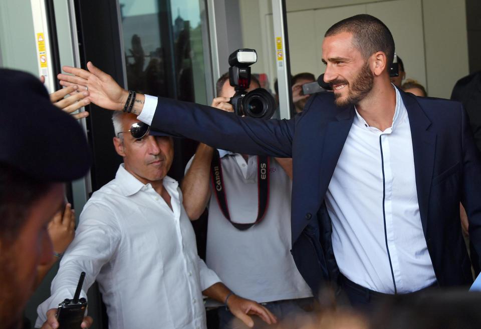  Leonardo Bonucci joined AC Milan this summer as they splash the cash