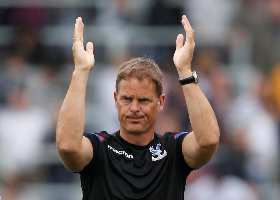  Frank De Boer has gone back to old club Ajax to add to Palace squad