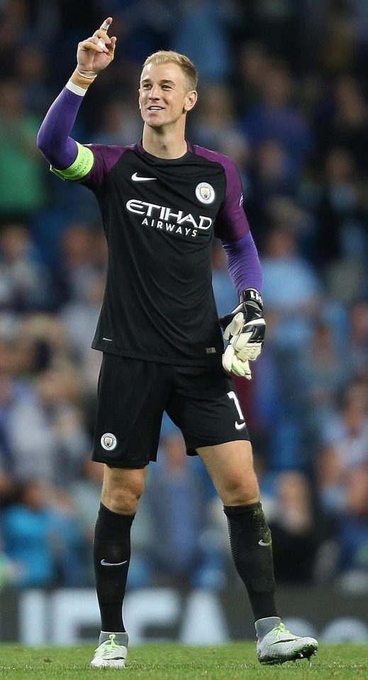  Joe Hart is upbeat as he heads for a loan switch form Man City to West Ham