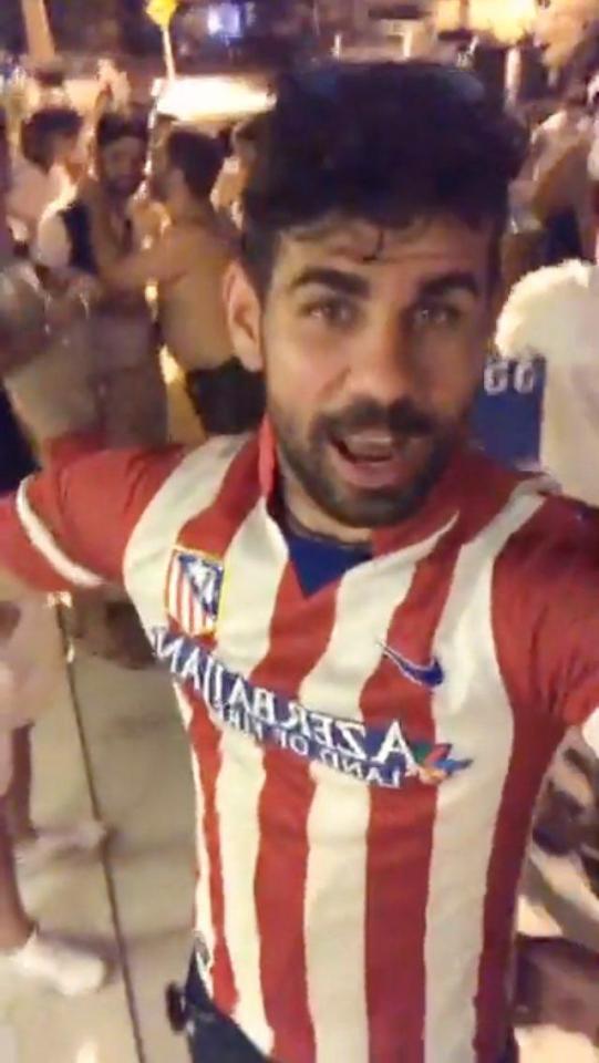  Costa was clearly enjoying himself in the video