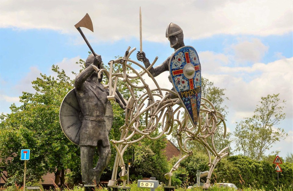 Artist Guy Portelli's celebration of the Battle of Hastings