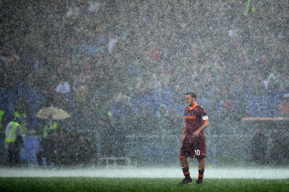  Francesco Totti has spent his entire 25-year playing career with boyhood Roma