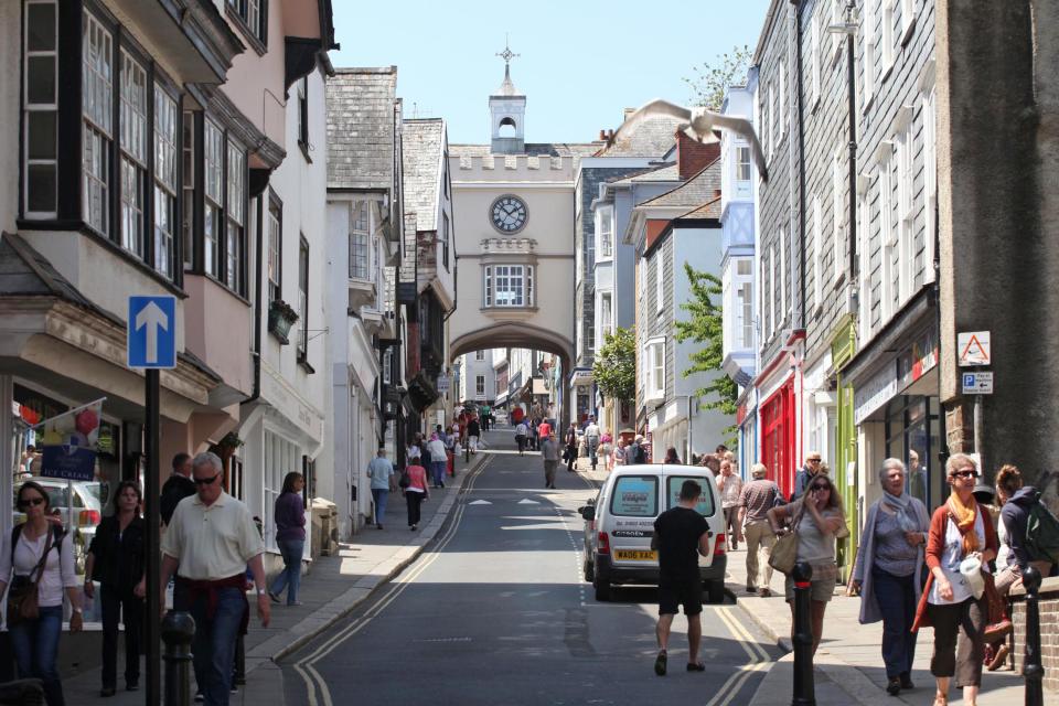  The grim discoveries were made in Fore Street, Totnes, Devon