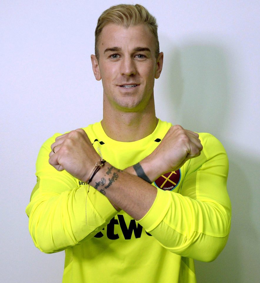  Hart strikes the Hammers' trademark Irons pose