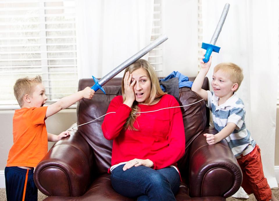  Stay calm when your kids are playing up and they will be more likely to react well to a ticking-off