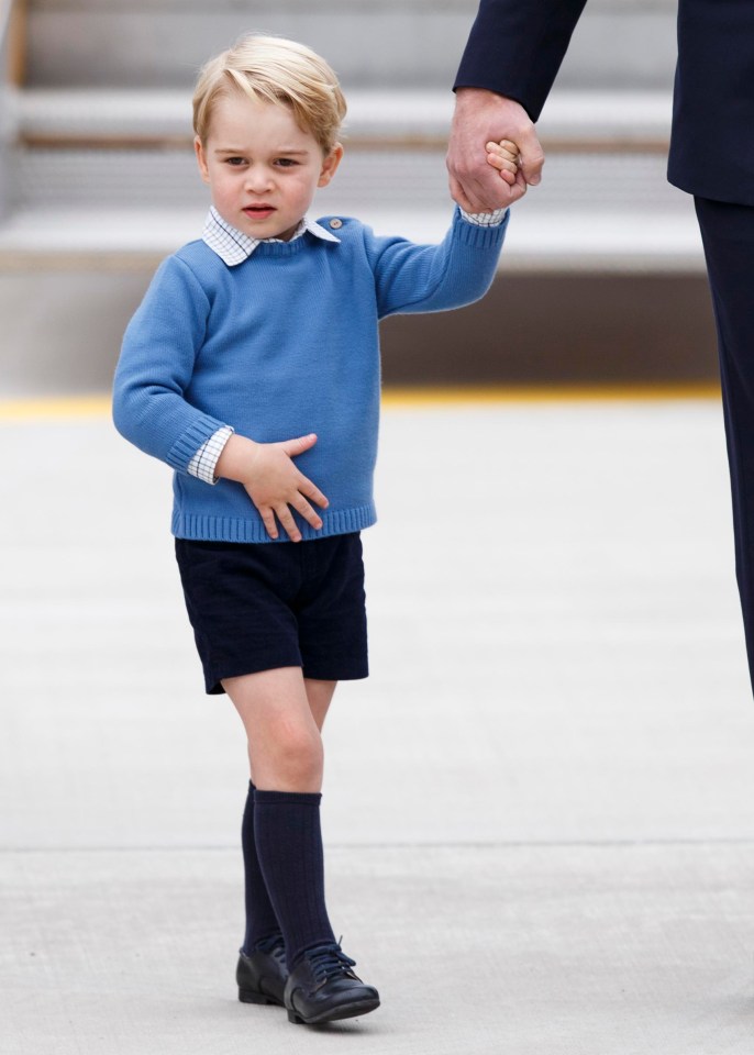 Prince George is often seen in shorts as trousers are deemed for men only, says an etiquette expert