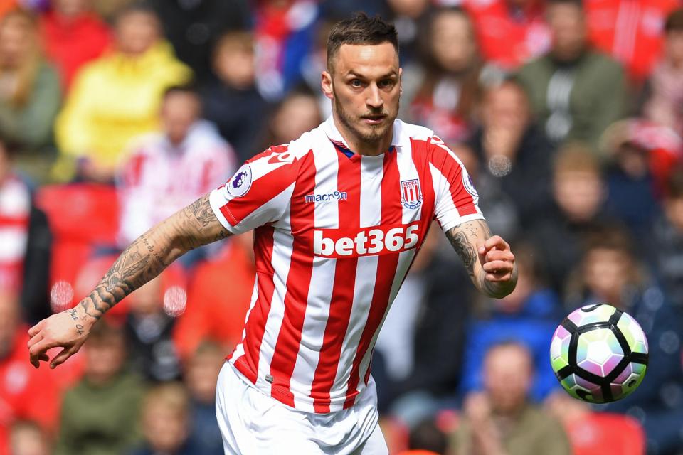  Marko Arnautovic scored 26 goals in 145 appearances over four years at Stoke