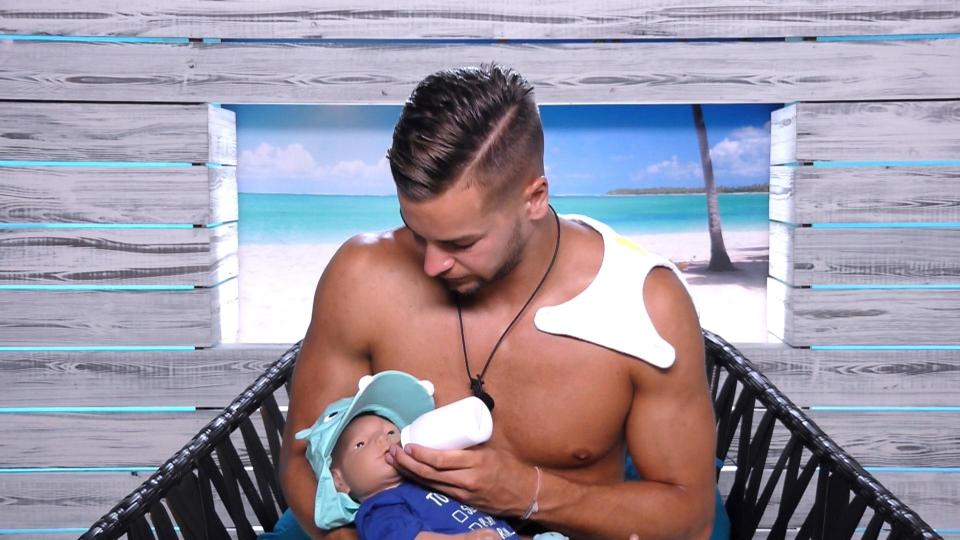  Chris relished the chance of being a father - even if it was to a plastic doll named Cash