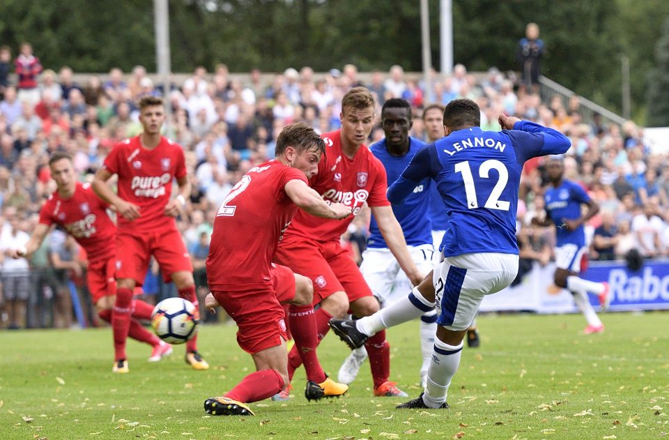  Aaron Lennon netted his first goal since coming back from stress-related issues against FC Twente