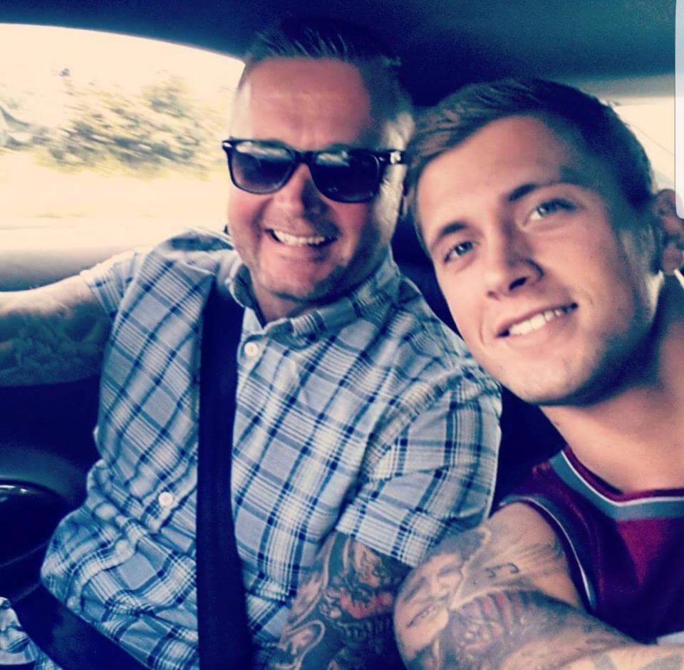  Dan Osborne and dad Jim together in happier times