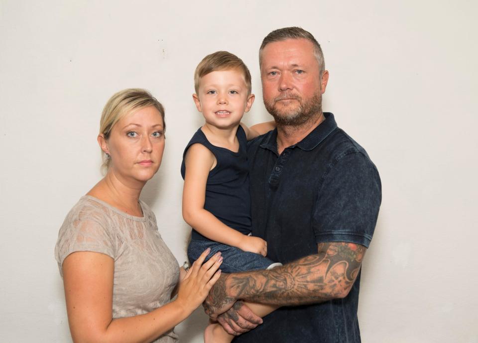  Jim with new wife Becky and their son Clarke